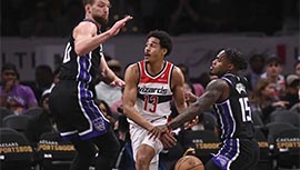 NBA简报:国王102-109不敌奇才 福克斯25+5+6 库兹马31+6+5