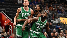NBA简报:绿军129-102轻取活塞 杰伦-布朗33分 怀斯曼赛季新高24分