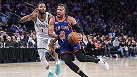 NBA简报:尼克斯105-93击败篮网 迪文岑佐31+6+5 麦克布莱德26分