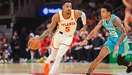 NBA简报:老鹰132-91击溃黄蜂 穆雷28+7+12 卡佩拉12+10 布里奇斯27+5