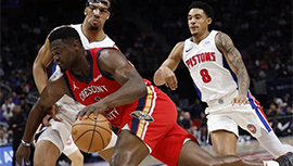 NBA简报:鹈鹕114-101击败活塞 锡安36+7+6 麦科勒姆23+7 怀斯曼15+11