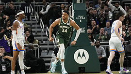 NBA简报:雄鹿118-93终结雷霆 字母哥30+19 亚历山大仅12分