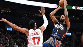 NBA简报:篮网96-88力克猛龙 施罗德19+7 小特伦特18分