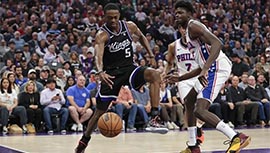 NBA简报:国王108-96力克76人 小萨三双&破连续两双纪录 马克西29分