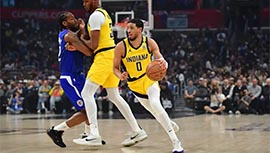 NBA简报:快船116-133不敌步行者 卡椒合砍52分 威少复出14+7