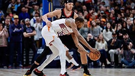NBA简报:太阳104-97击退掘金 杜兰特30+13 布克&比尔共28中8 约基奇22+9+10