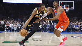 NBA简报:雷霆128-103轻取太阳 基迪23+7+9 亚历山大缺阵 杜兰特26+6