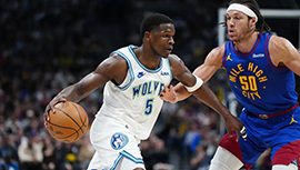 NBA简报:森林狼111-98轻取掘金登顶西部 爱德华兹25+5 康利23+8 约基奇32+10