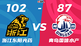 CBA简报:广厦102-87终结青岛 胡金秋21+16 朱俊龙17分 杨瀚森14分