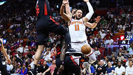 NBA简报:热火109-99力克尼克斯 罗齐尔34+5 巴特勒17+6 布伦森20+10