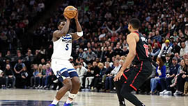 NBA简报:森林狼133-85狂胜猛龙 爱德华兹28+6 里德23+7 迪克16+8