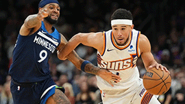 NBA简报:太阳97-87轻取森林狼 杜兰特22+6+6 布克13+13+7失误 阿伦23+8