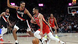 NBA简报:鹈鹕110-100击败开拓者 墨菲31+8 麦科勒姆29+5 艾顿30+12