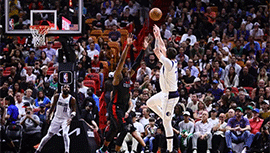 NBA简报:独行侠111-92横扫热火 东契奇29+9+9 欧文25分 希罗21+7+6