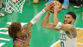 NBA简报:尼克斯118-109击败绿军 布伦森三节39分 哈特16+16+5 塔图姆18+7