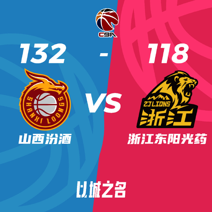 CBA简报:山西132-118击溃广厦扳成1-1 张宁29+8 原帅28分 胡金秋31+12