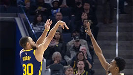 NBA简报:鹈鹕114-109胜勇士 CJ墨菲轰14记三分 库里末节16分&7失误葬送比赛