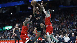 NBA简报:公牛129-127力克奇才 杰旺-卡特20+12 阿夫迪亚23+12+8