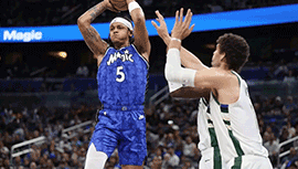 NBA简报:魔术113--88击退雄鹿锁东部第5 班凯罗26+11+7 小瓦25分 利拉德14中2