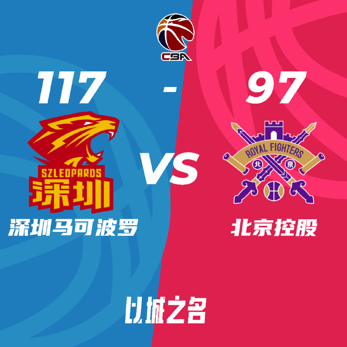 CBA简报:深圳117-97淘汰北控  沈梓捷9中9助萨林杰31+15+8&陈国豪30+9