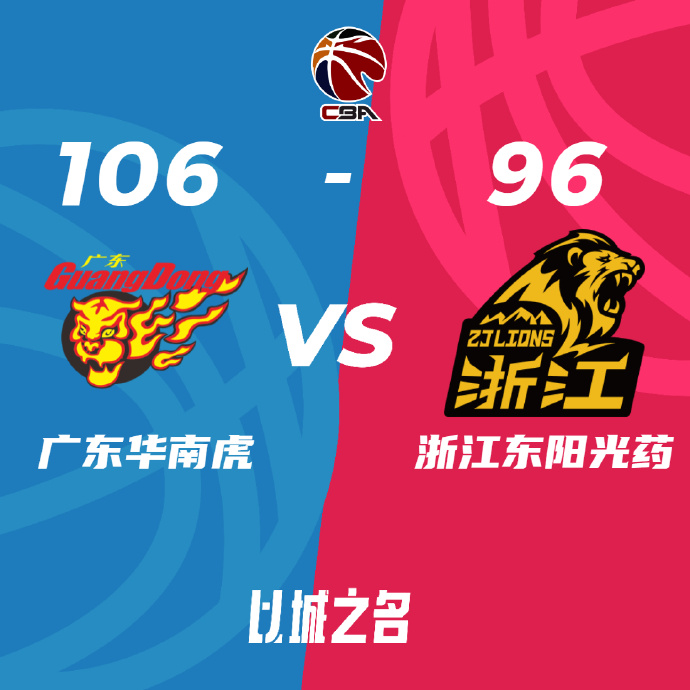 CBA简报:广东106-96力克广厦夺赛点 周琦21+17 胡明轩19分 胡金秋伤退