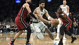 NBA简报:绿军114-94轻取热火迎开门红 塔图姆23+10+10 希罗13中4