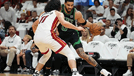 NBA简报:绿军104-84大胜热火2-1领先 塔图姆22+11+6 布朗22+8 热巴20+9