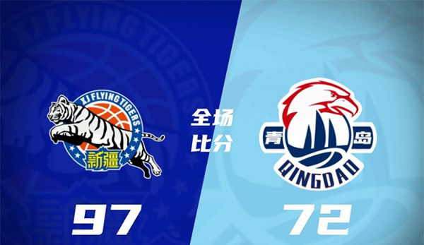 CBA简报:新疆97-72轻取青岛迎三连胜 伊力福拉提23分 劳森21+19 