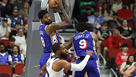 NBA简报: 76人111-121惜败森林狼 乔治首秀23+6 华子16分 里德19分