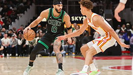 NBA简报:绿军123-93大胜老鹰迎3连胜 塔图姆三节28+6+9 特雷-杨伤退10中1