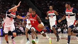 NBA简报:火箭107-92击败奇才 申京27+17&末节13分 杰伦-格林18分 普尔8失误