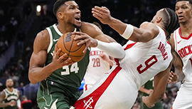 NBA简报:雄鹿101-100逆转火箭 字母哥20+14 杰伦-格林21+8 利拉德上篮绝杀