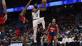 NBA战报:凯尔特人108-96大胜奇才 布朗31+11+5 塔图姆三分10中0 普尔23+8