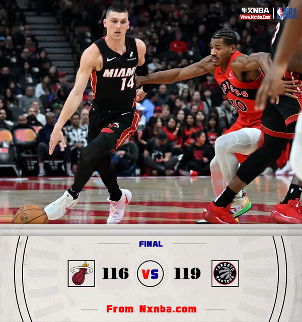 NBA简报:猛龙119-116复仇热火 巴雷特37+7+5 巴恩斯23+10+9 希罗31分