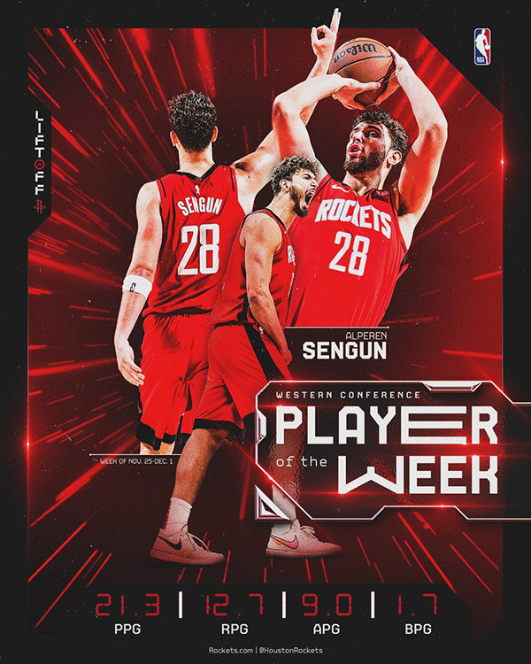 NBA周最佳揭晓：申京准三双闪耀西部 布伦森领衔东部突围