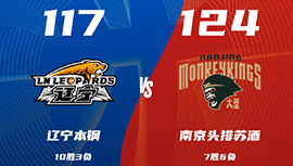 CBA简报:同曦124-117力克辽宁 利夫31+15 郭昊文19+5 威尔斯弗格合砍62分