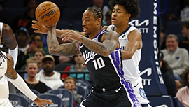 NBA简报:灰熊115-110力克国王 莫兰特13中2&两T被驱逐 德罗赞26分