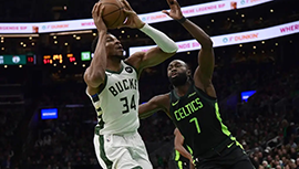 NBA简报:凯尔特人111-105轻取雄鹿 塔图姆34+10 字母哥30+11 米德尔顿复出11+5