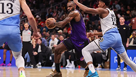 NBA简报:老鹰134-132胜湖人 特雷-杨准绝杀&31+20 詹姆斯39+10+11