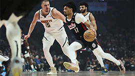 NBA简报:开拓者126-124击败掘金 西蒙斯压哨上篮绝杀 约基奇34+8