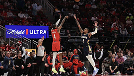 NBA简报:火箭133-113击溃鹈鹕 杰伦-格林第三节22分 狄龙半场20分 申京23+9+7