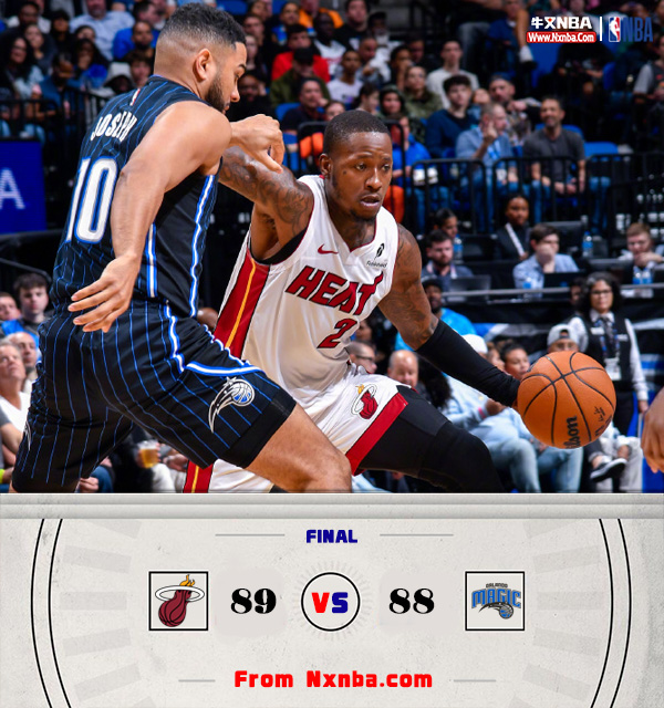 NBA简报:热火89-88复仇魔术 希罗绝杀 阿德巴约10中2 萨格斯29分