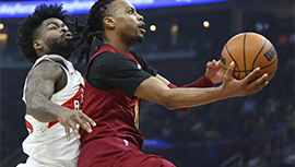 NBA简报:骑士132-126大胜猛龙 加兰40+9 米切尔轮休 巴恩斯24+10+8