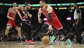 NBA简报:开拓者113-102战胜公牛 亨德森25+7+8 夏普23分 拉文27+5