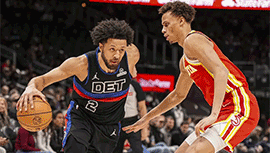 NBA简报:活塞114-104力克老鹰 CC29+6+11 比斯利19分 丹尼尔斯20+10
