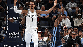 NBA简报:灰熊128-109三杀马刺 小贾伦-杰克逊31+6 莫兰特25+11 文班27+10