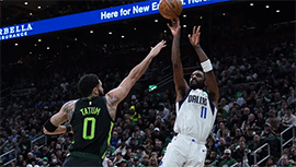 NBA简报:独行侠127-120胜绿军 欧文破魔咒！克里斯蒂15+6+4 克莱半场23分
