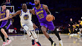 NBA简报:湖人120-112击退勇士胜 詹姆斯42+17+8 库里37+7&三分20中6