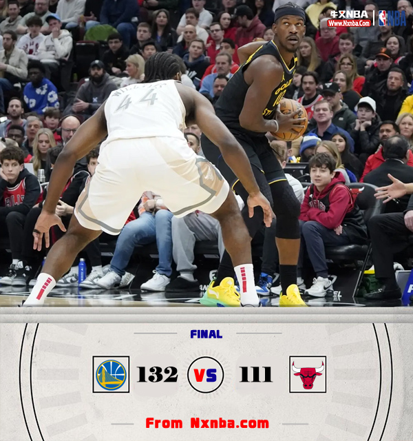 NBA简报:勇士132-111击溃公牛 库里单节24分 巴特勒首秀25分 怀特27分