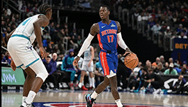 NBA简报:活塞112-102击败黄蜂 康宁汉姆三双 杜伦16+12+6 布里奇斯30+9